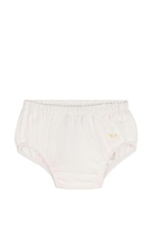 White dress, culottes and hat set with lace trim CHLOÉ KIDS | C20935117